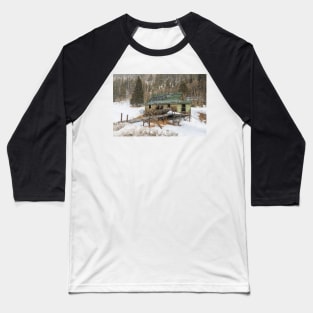 Snow and Haunted Baseball T-Shirt